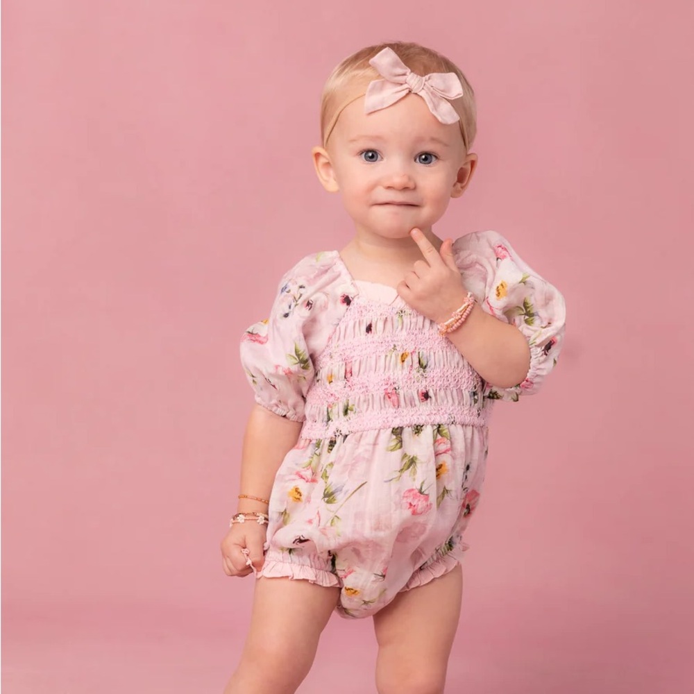 Ivy City Co Roselyn Romper - 6-9 Mo Baby - Mommy & Me Matching